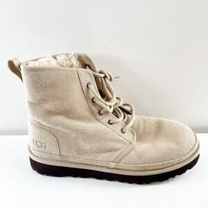 UGG Neumel High Top Suede Chukka Boots Booties Sand Color Size 10